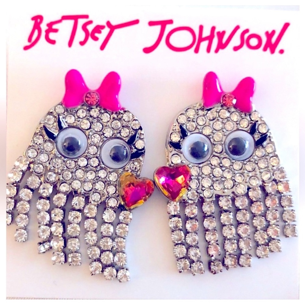 👻 Betsey Johnson | Ghost Fringe Drop Earrings